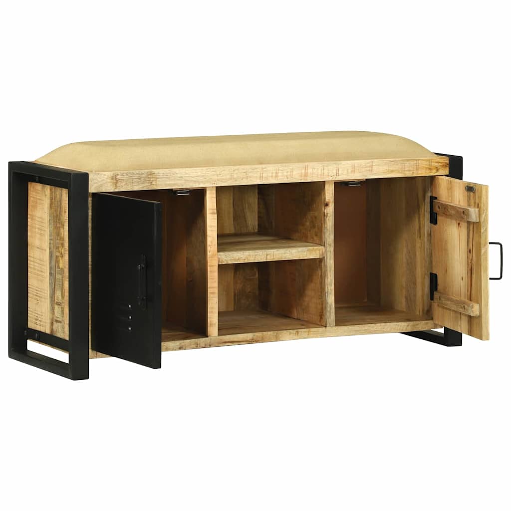 Banc de rangement Marron Bois de manguier massif - XIOS