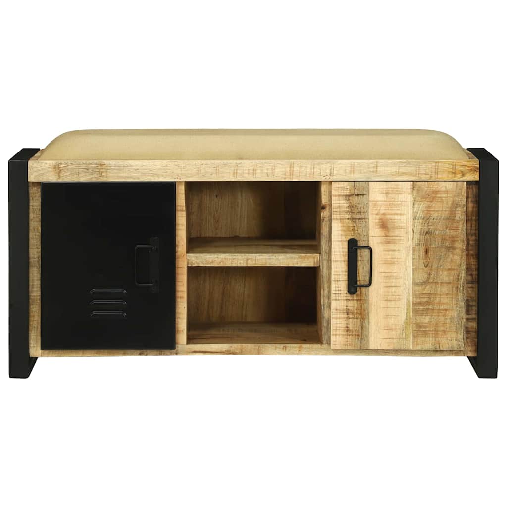 Banc de rangement Marron Bois de manguier massif - XIOS