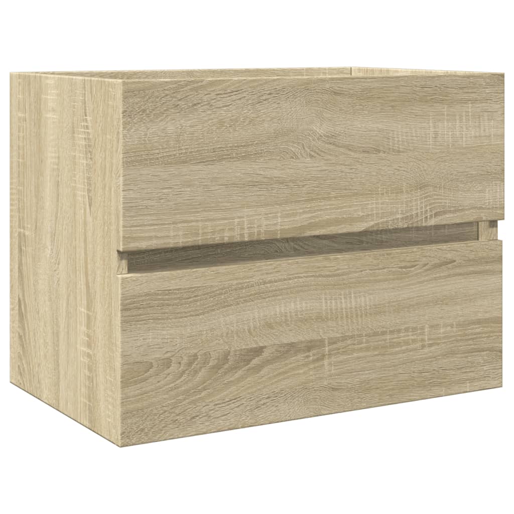 Ensemble de meubles de bain 2pcs céramique et bois d'ingénierie - XIOS