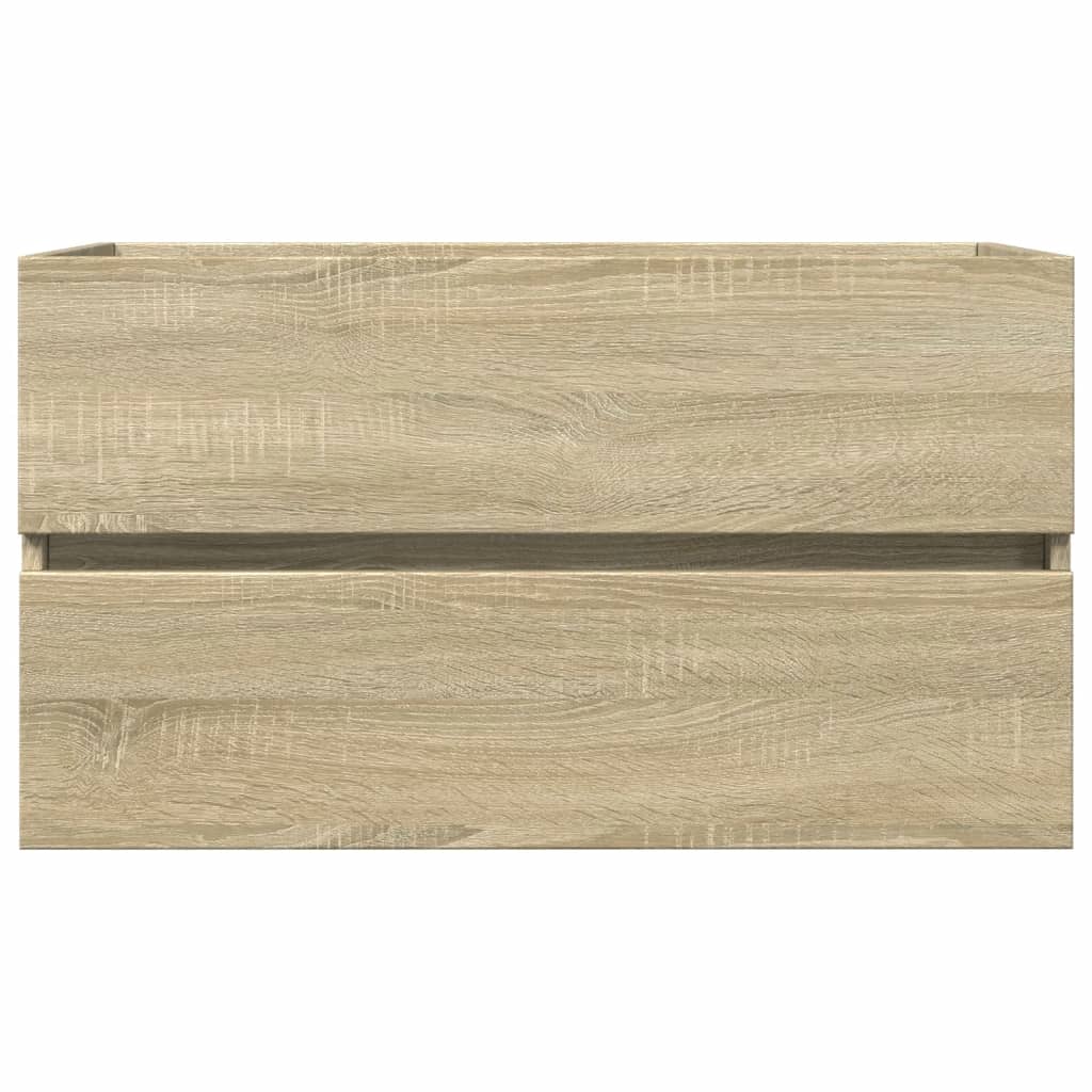 Ensemble de meubles de bain 2pcs céramique et bois d'ingénierie - XIOS