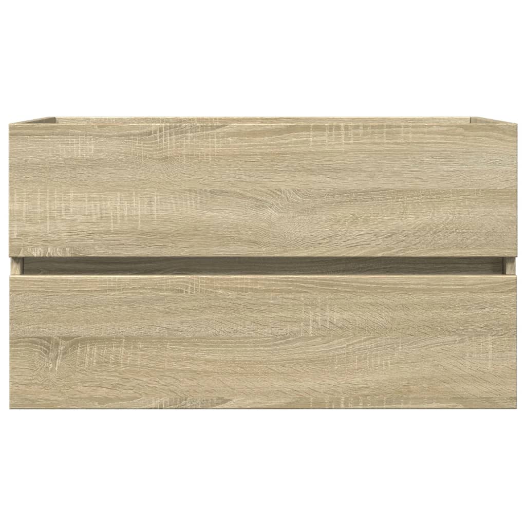 Ensemble de meubles de bain 2pcs céramique et bois d'ingénierie - XIOS