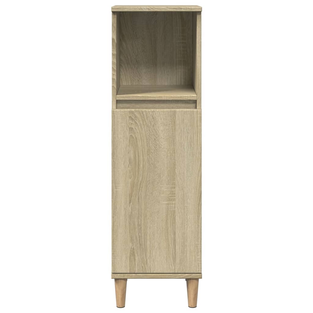Ensemble de meubles de salle de bain 3 pcs chêne sonoma