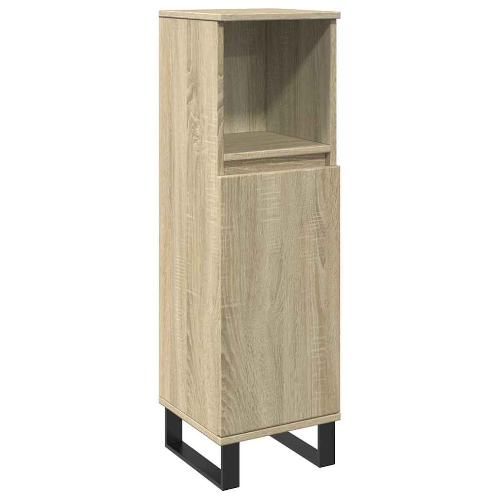 Ensemble de meubles de salle de bain 3 pcs chêne sonoma