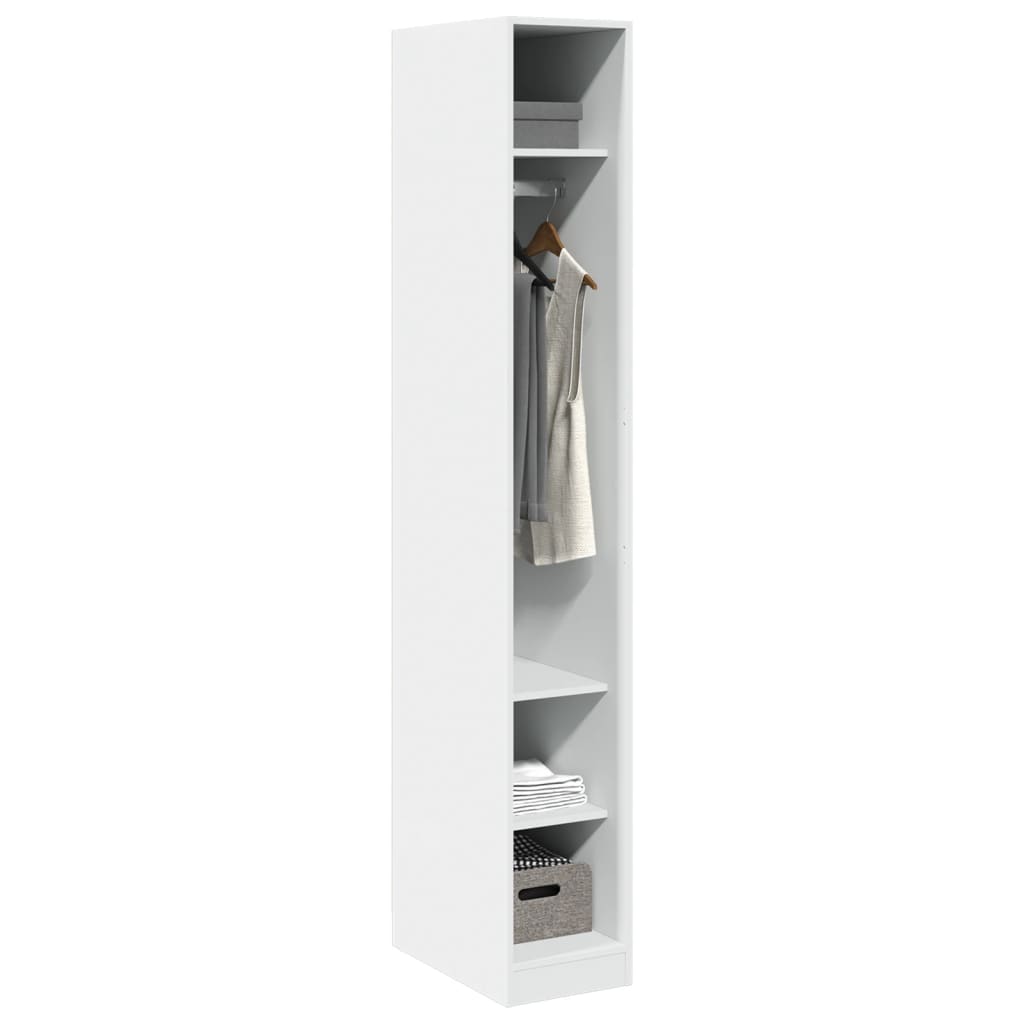 Garde-robe Blanc 30x50x200 cm Bois d'ingénierie - XIOS