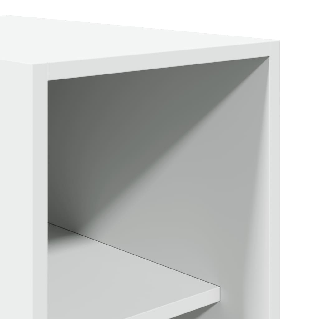 Garde-robe Blanc 30x50x200 cm Bois d'ingénierie - XIOS