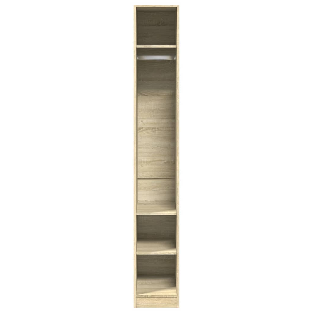 Garde-robe chêne sonoma 30x50x200 cm bois d'ingénierie - XIOS