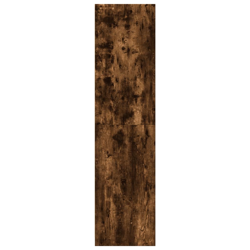 Garde-robe chêne fumé 30x50x200 cm bois d'ingénierie - XIOS
