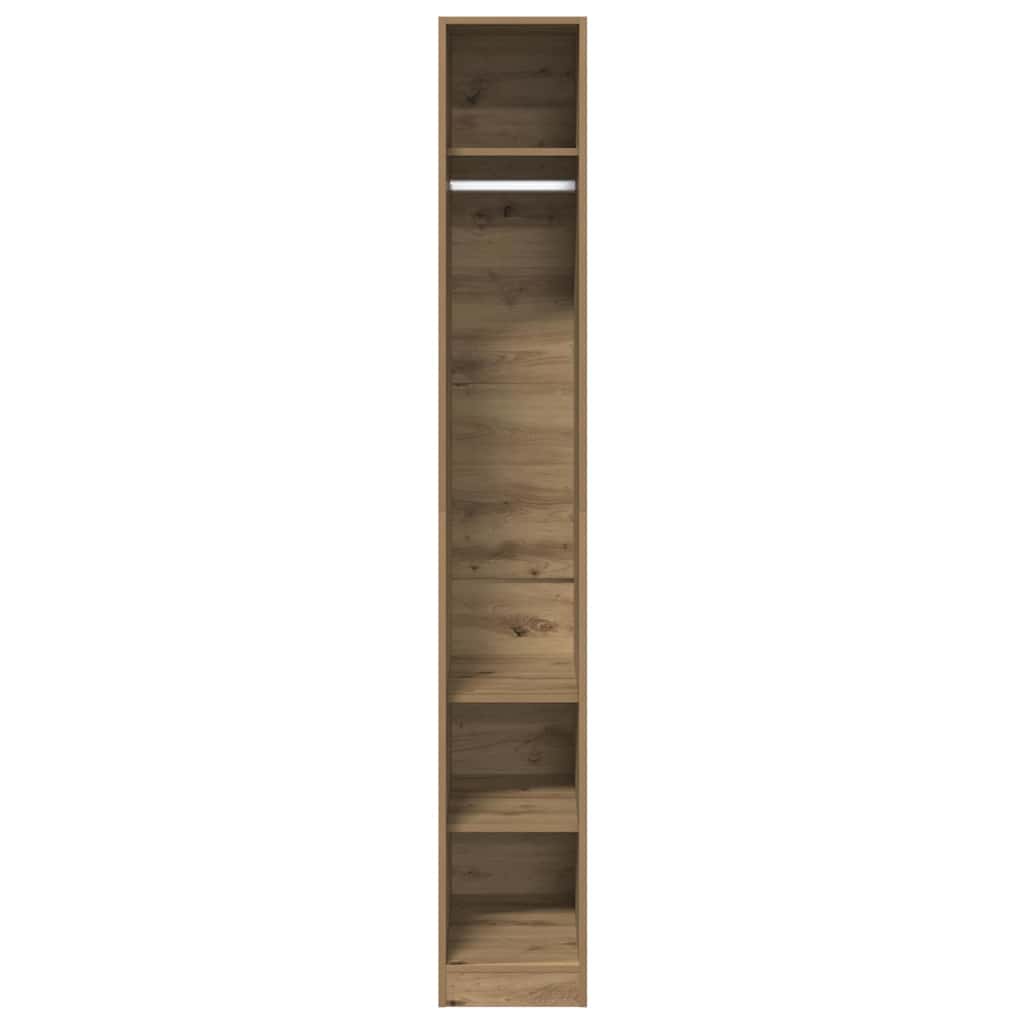 Garde-robe chêne artisanal 30x50x200 cm bois d'ingénierie - XIOS