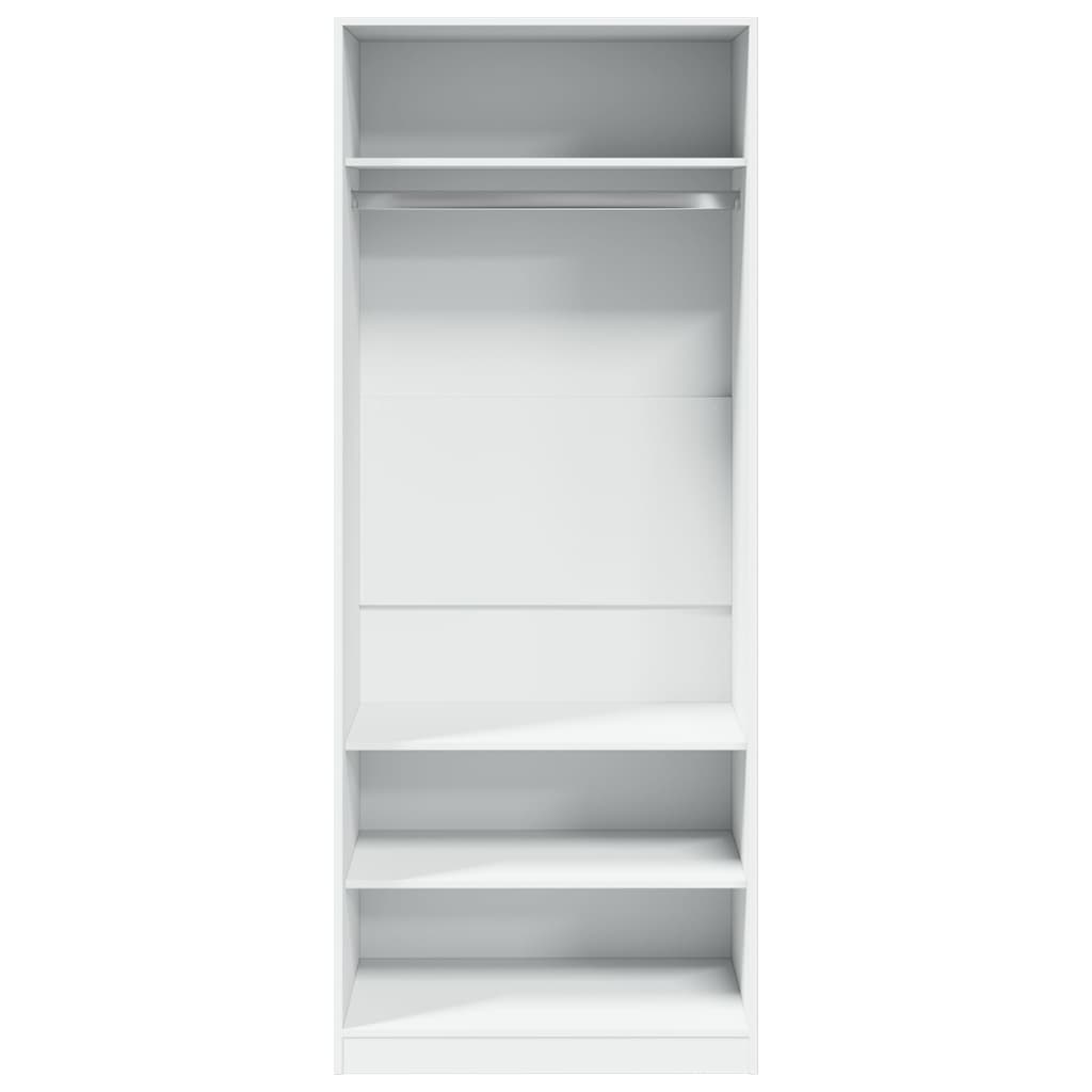 Garde-robe blanc 80x50x200 cm bois d'ingénierie - XIOS