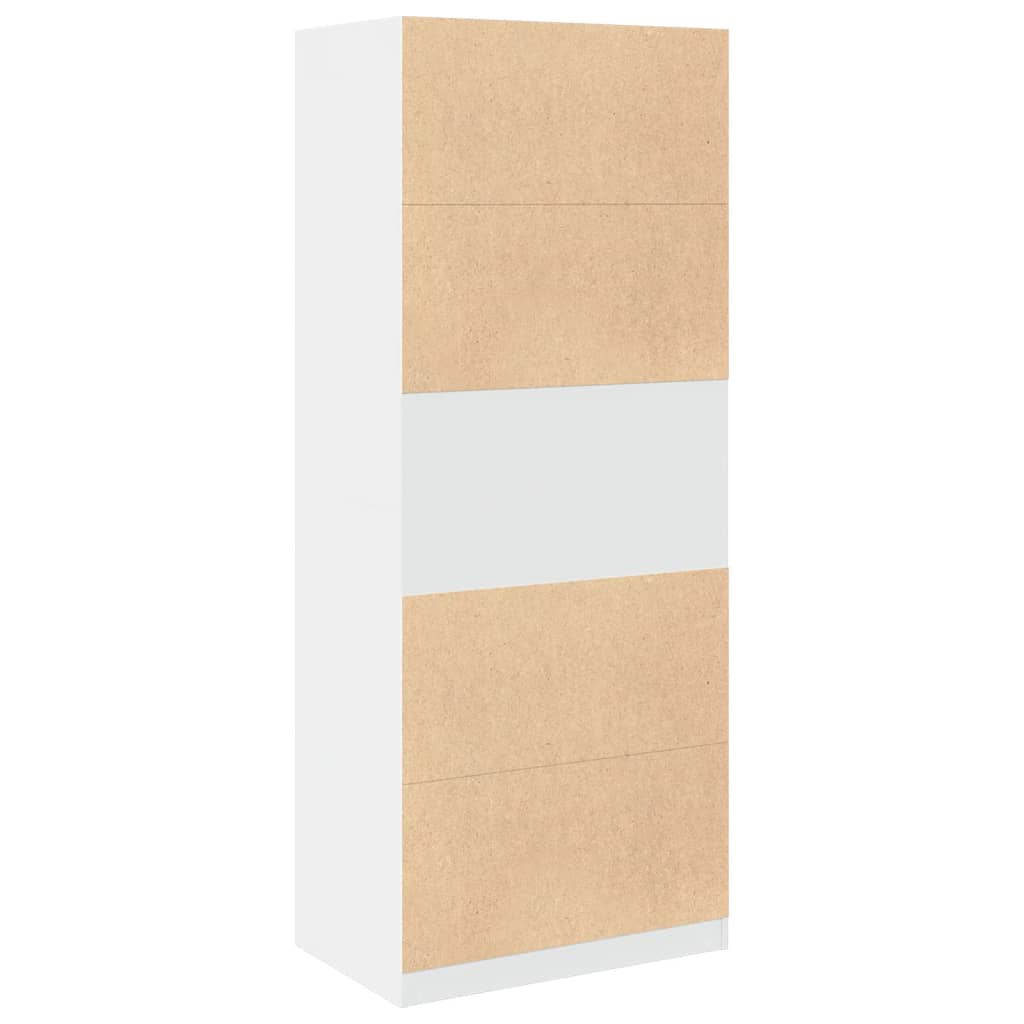 Garde-robe blanc 80x50x200 cm bois d'ingénierie - XIOS