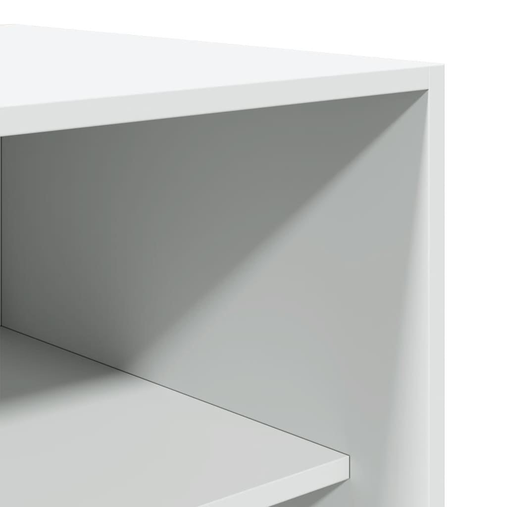 Garde-robe blanc 80x50x200 cm bois d'ingénierie - XIOS