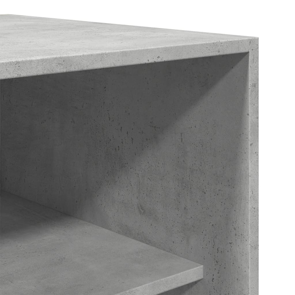 Garde-robe gris béton 80x50x200 cm bois d'ingénierie - XIOS
