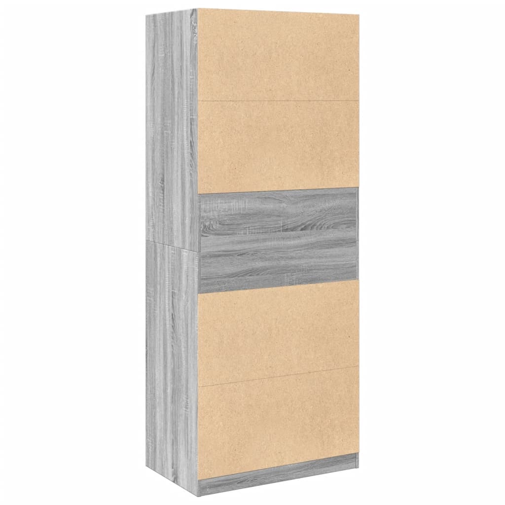 Garde-robe sonoma gris 80x50x200 cm bois d'ingénierie - XIOS