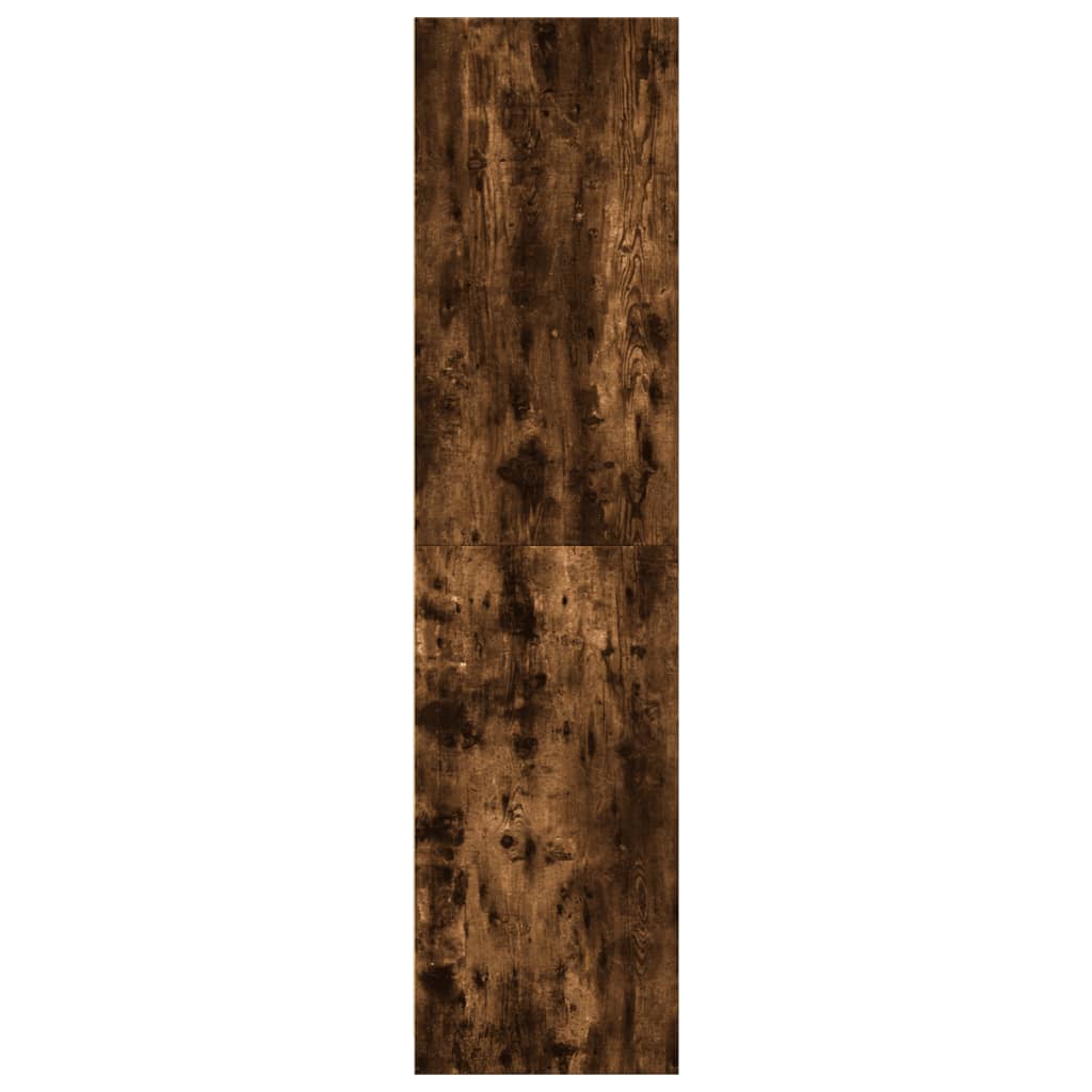 Garde-robe chêne fumé 30x50x200 cm bois d'ingénierie - XIOS