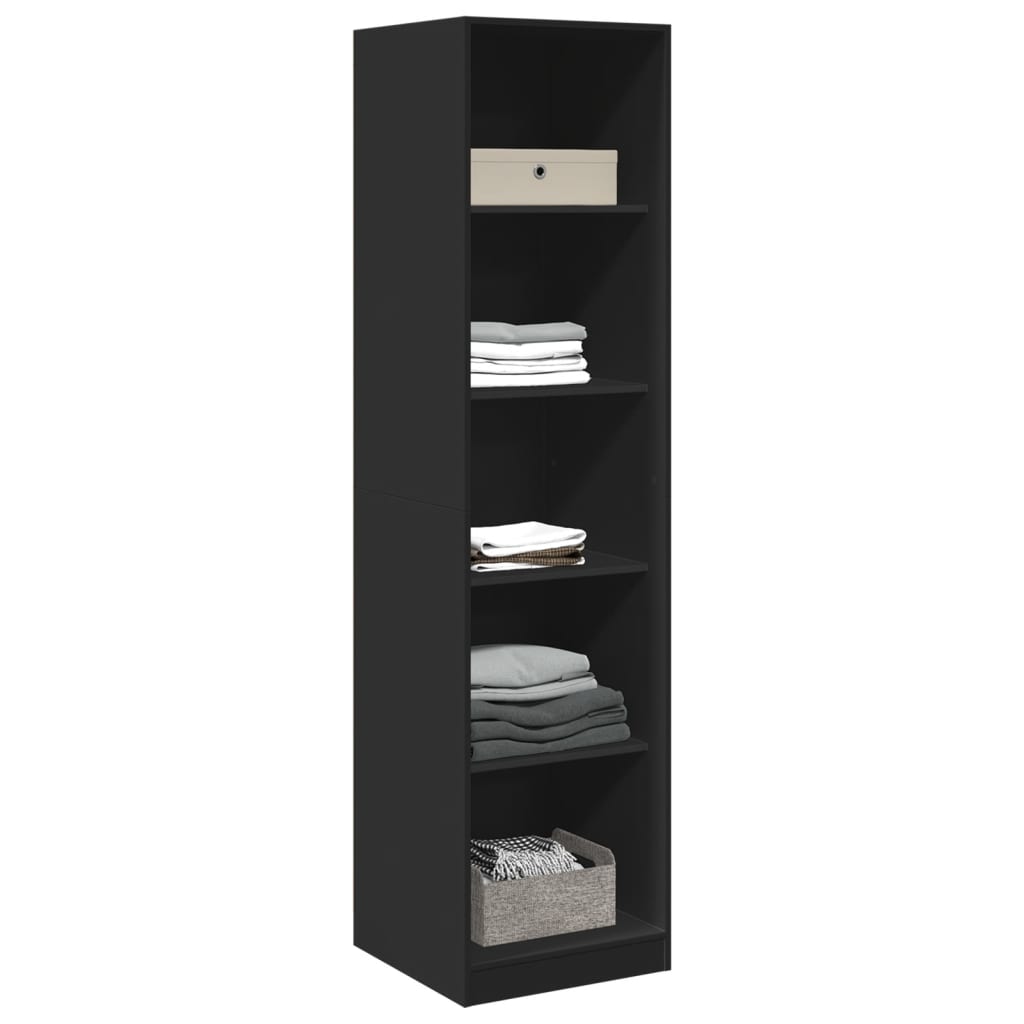 Garde-robe Noir 50 x 50 x 200 cm Bois d'ingénierie - XIOS
