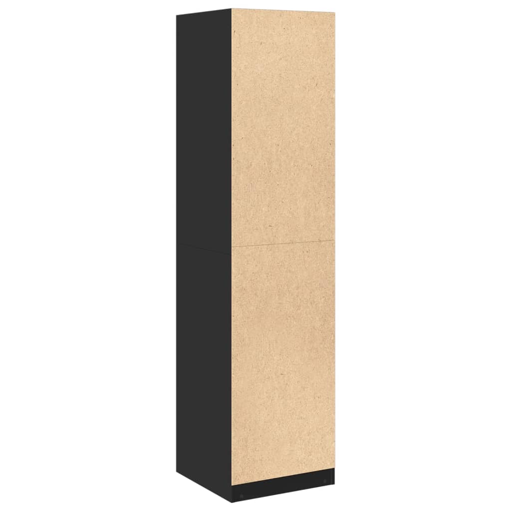 Garde-robe Noir 50 x 50 x 200 cm Bois d'ingénierie - XIOS