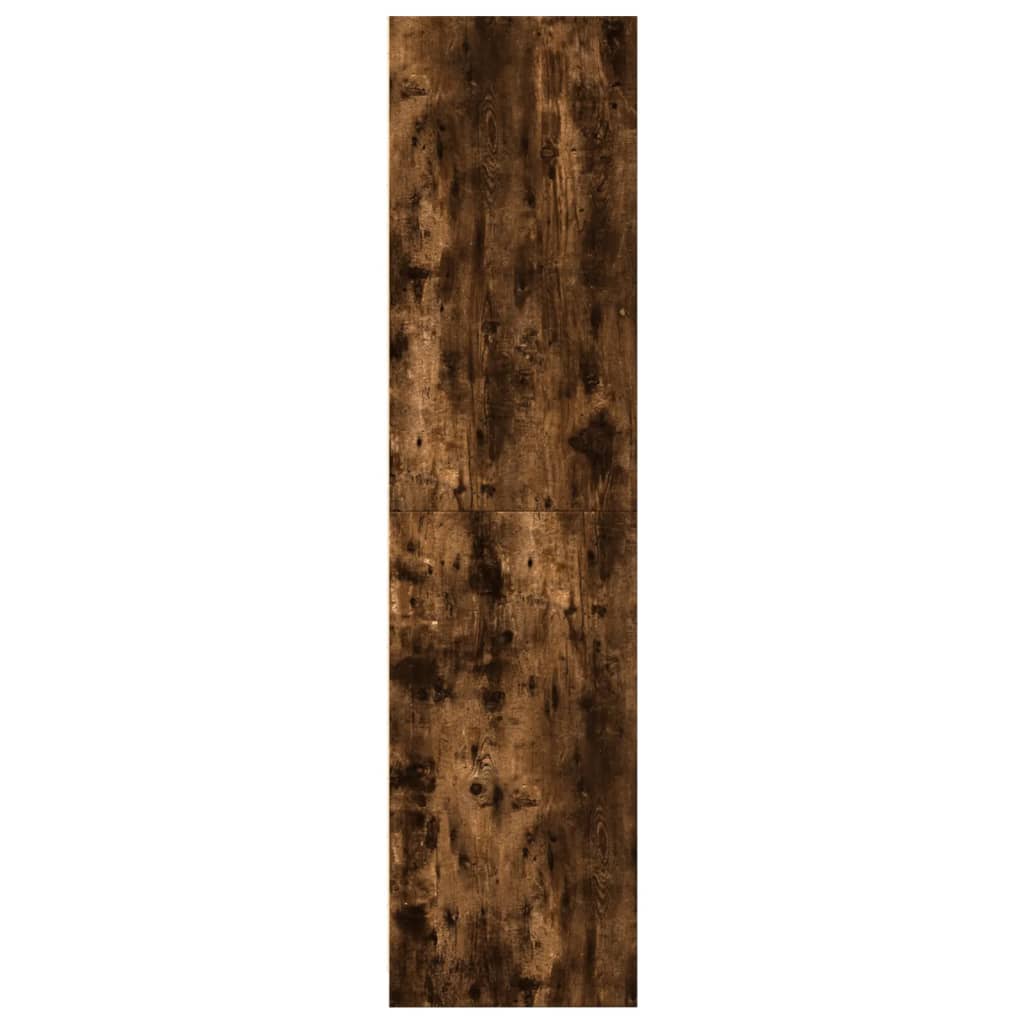 Garde-robe chêne fumé 50x50x200 cm bois d'ingénierie - XIOS