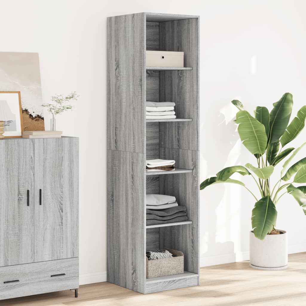 Garde-robe gris sonoma 50x50x200 cm bois d'ingénierie - XIOS