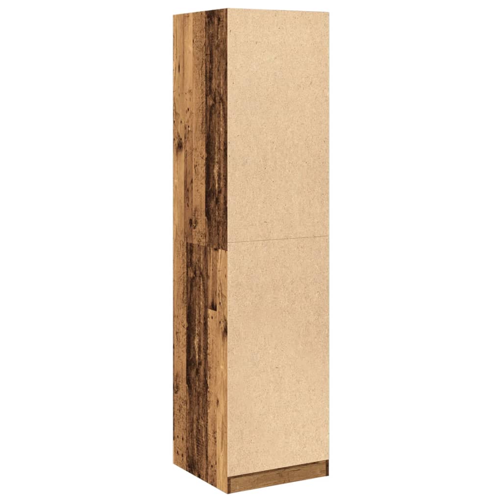 Garde-robe vieux bois 50x50x200 cm bois d'ingénierie - XIOS