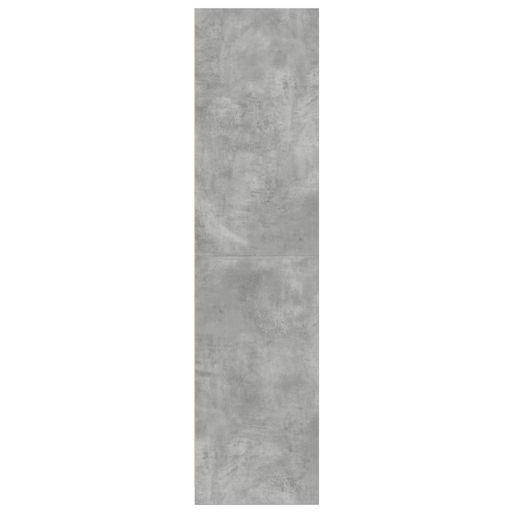 Garde-robe gris béton 80x50x200 cm bois d'ingénierie - XIOS