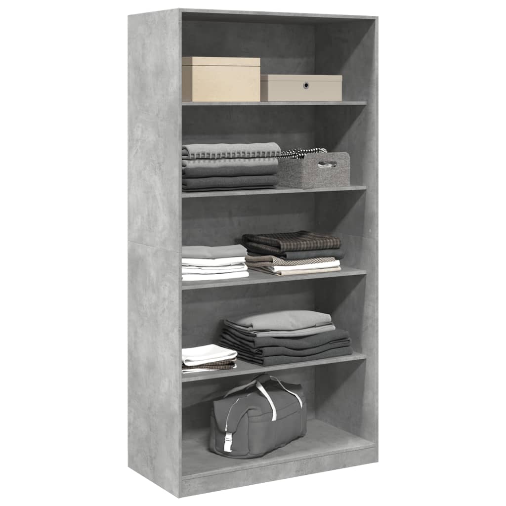 Garde-robe Gris béton 100x50x200 cm Aggloméré - XIOS
