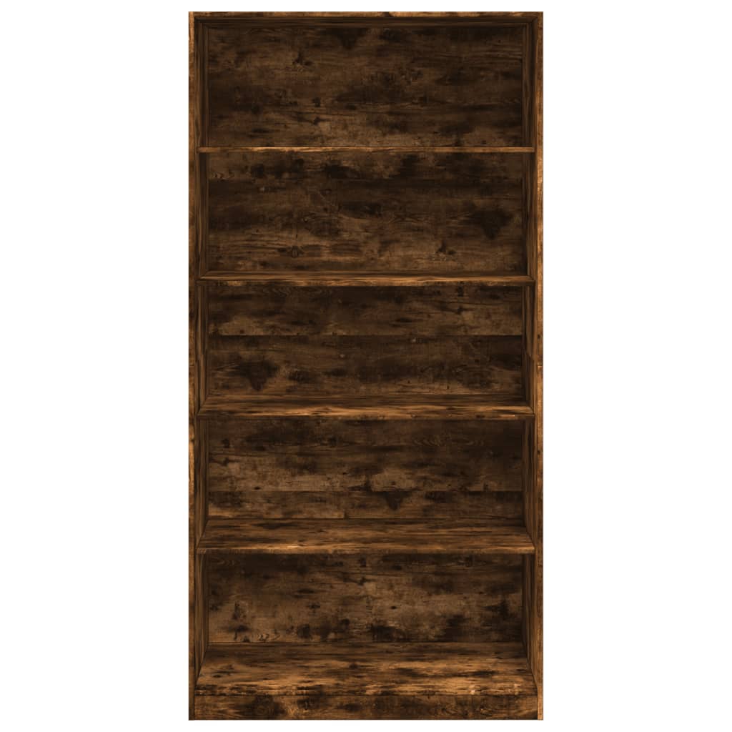 Garde-robe chêne fumé 100x50x200 cm bois d'ingénierie - XIOS