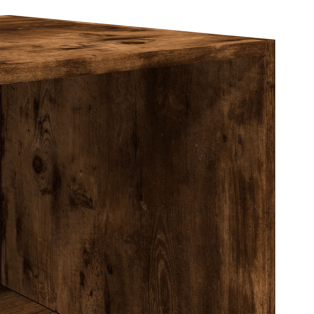 Garde-robe chêne fumé 100x50x200 cm bois d'ingénierie - XIOS