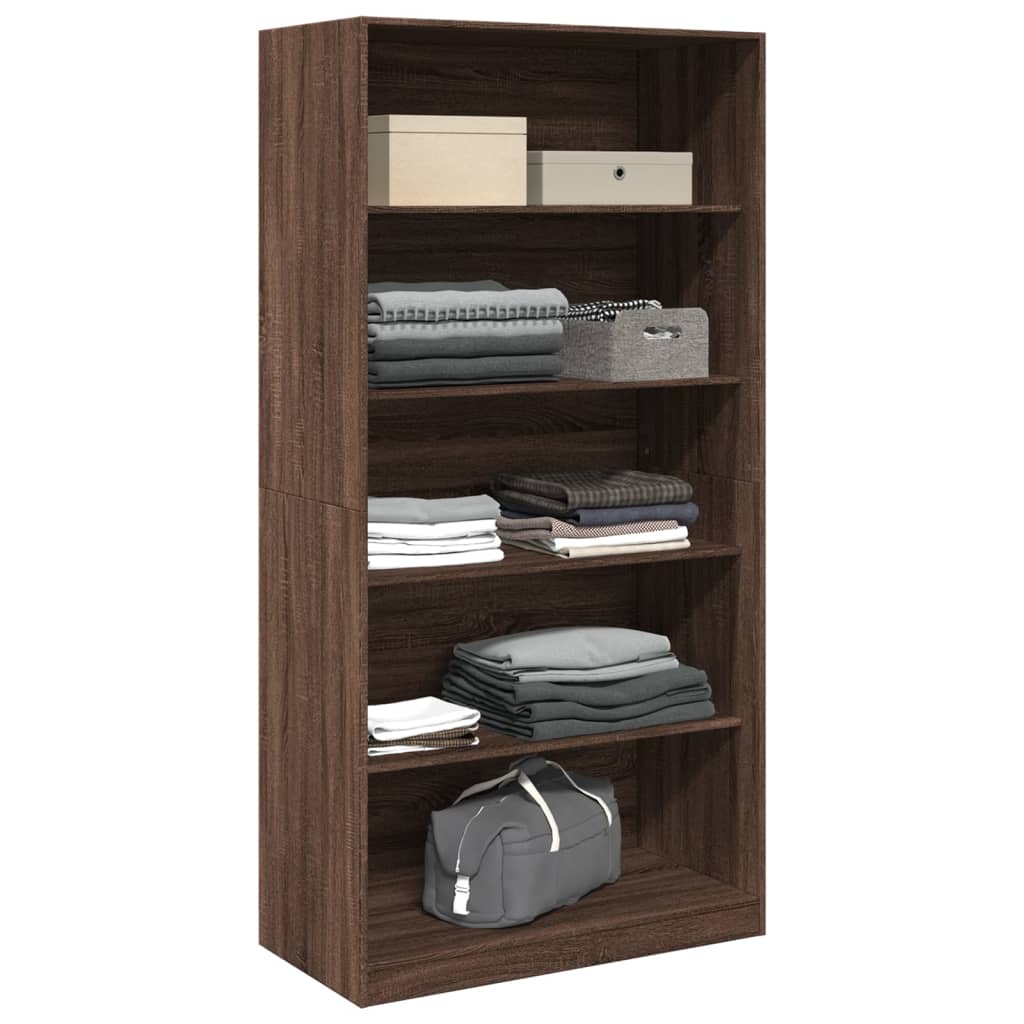 Garde-robe chêne marron 100x50x200 cm bois d'ingénierie - XIOS