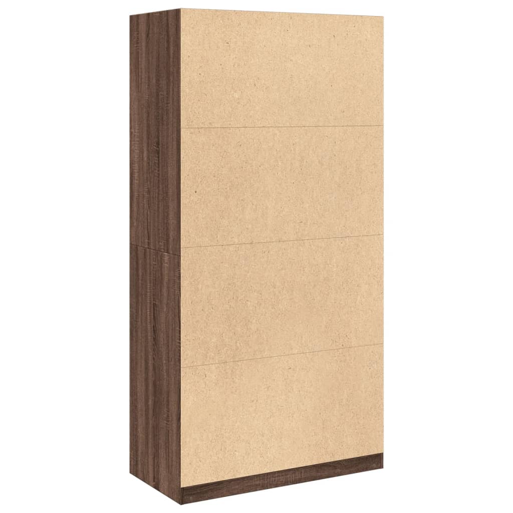 Garde-robe chêne marron 100x50x200 cm bois d'ingénierie - XIOS