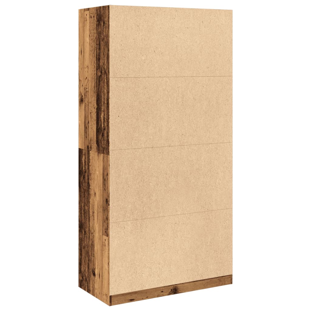 Garde-robe vieux bois 100x50x200 cm bois d'ingénierie - XIOS