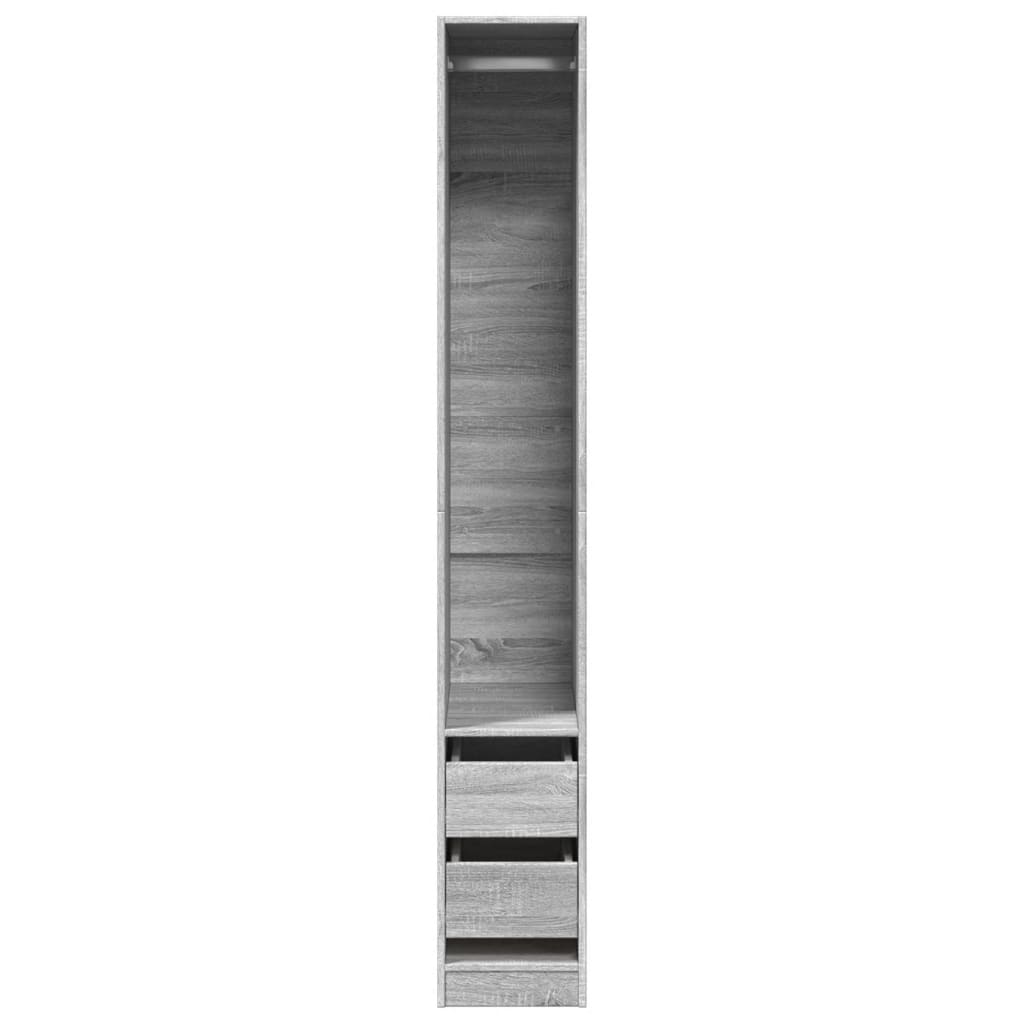 Garde-robe sonoma gris 30x50x200 cm bois d'ingénierie - XIOS