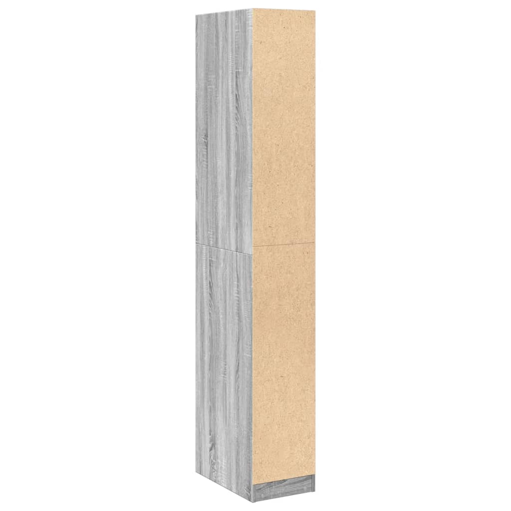 Garde-robe sonoma gris 30x50x200 cm bois d'ingénierie - XIOS
