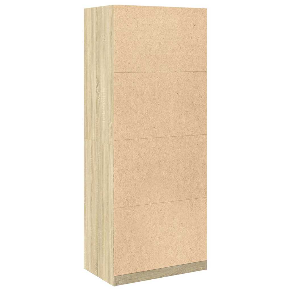 Garde-robe chêne sonoma 80x50x200 cm bois d'ingénierie - XIOS