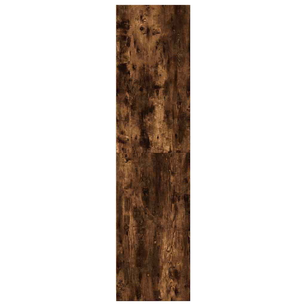 Garde-robe chêne fumé 80x50x200 cm bois d'ingénierie - XIOS