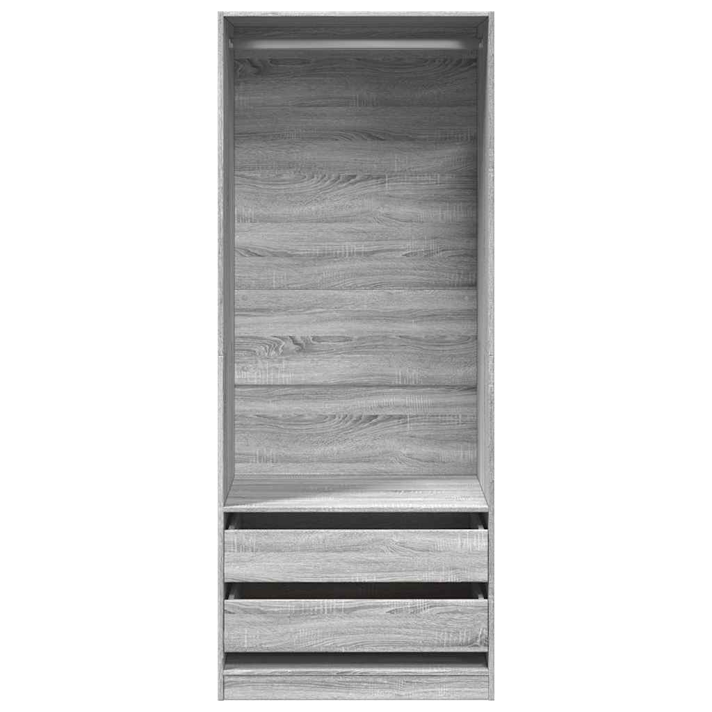Garde-robe sonoma gris 80x50x200 cm bois d'ingénierie - XIOS