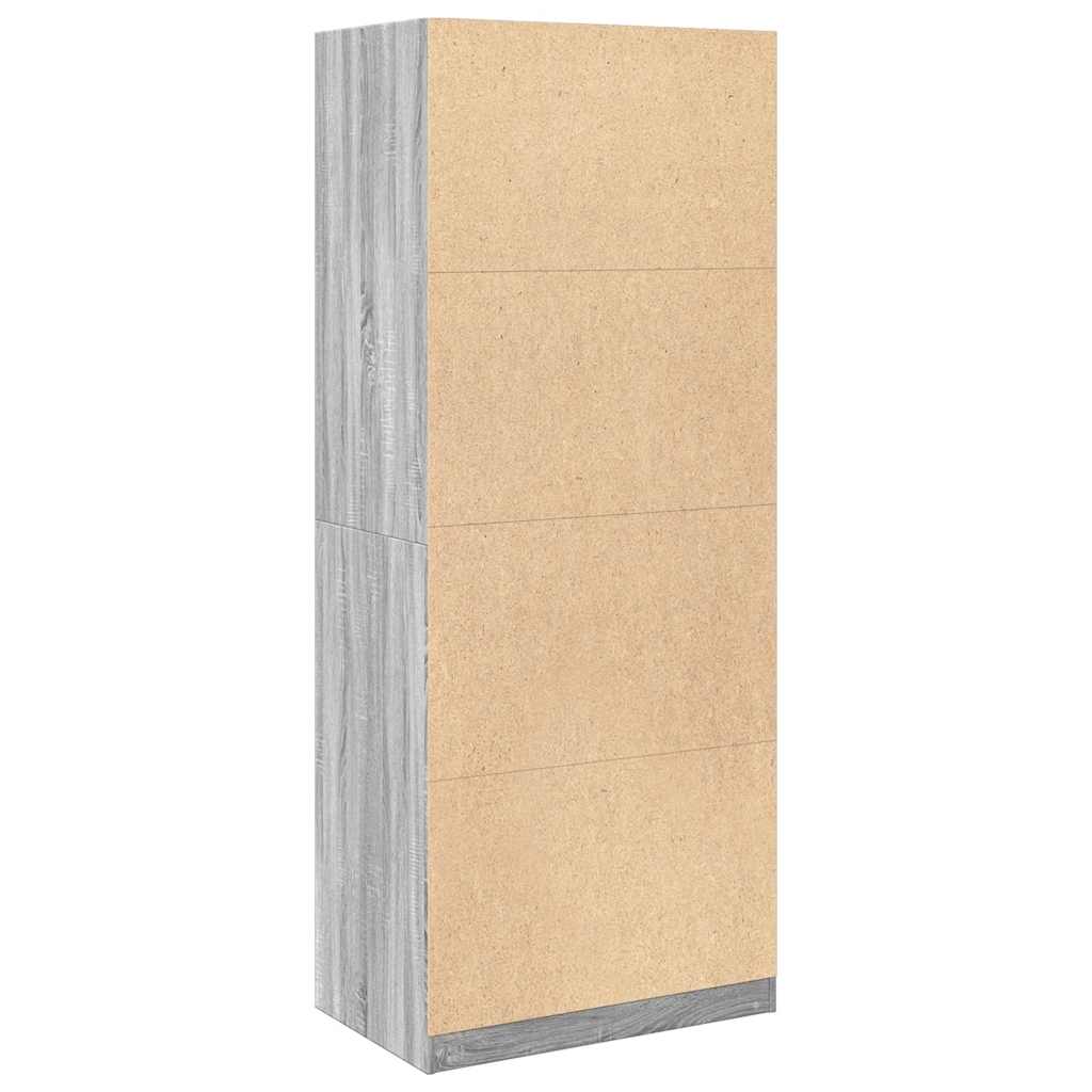 Garde-robe sonoma gris 80x50x200 cm bois d'ingénierie - XIOS