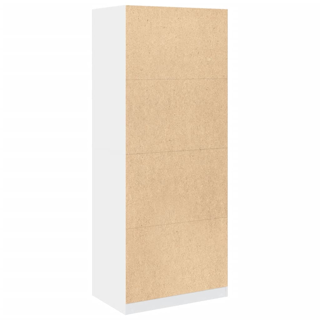 Garde-robe blanc 80x50x200 cm bois d'ingénierie - XIOS