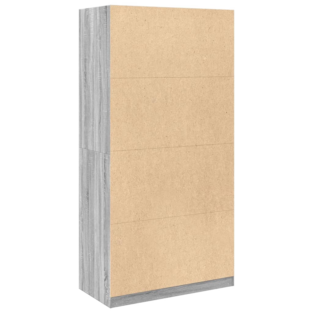 Garde-robe sonoma gris 100x50x200 cm bois d'ingénierie - XIOS