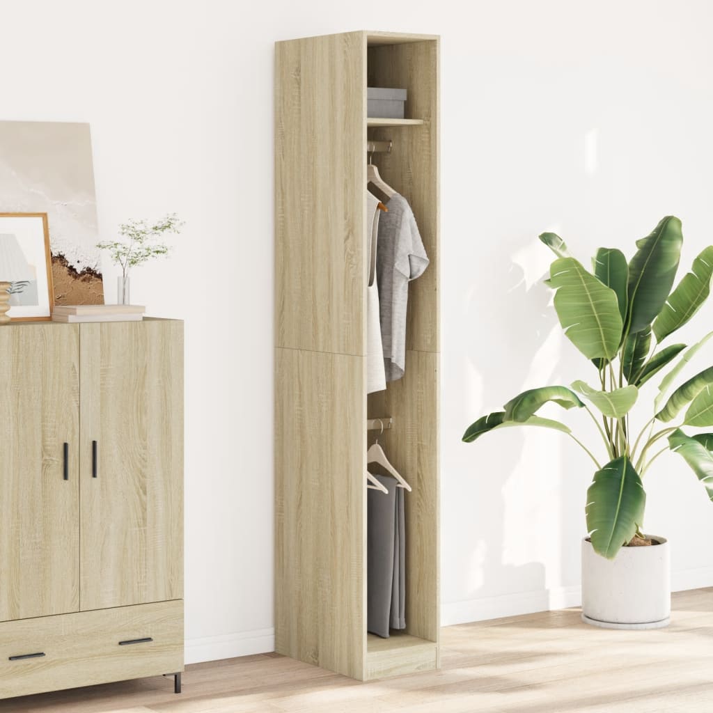Garde-robe chêne sonoma 30x50x200 cm bois d'ingénierie - XIOS