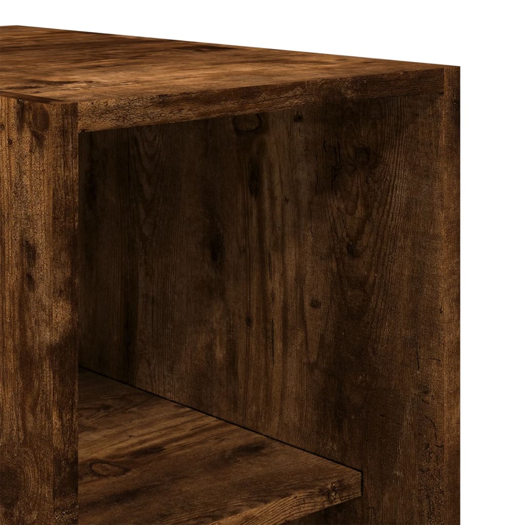 Garde-robe chêne fumé 30x50x200 cm bois d'ingénierie - XIOS