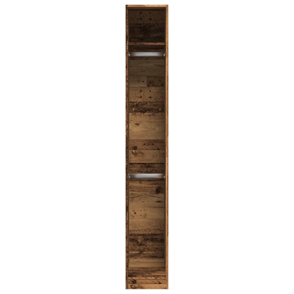 Garde-robe vieux bois 30x50x200 cm bois d'ingénierie - XIOS
