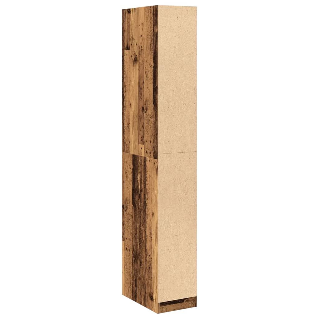 Garde-robe vieux bois 30x50x200 cm bois d'ingénierie - XIOS