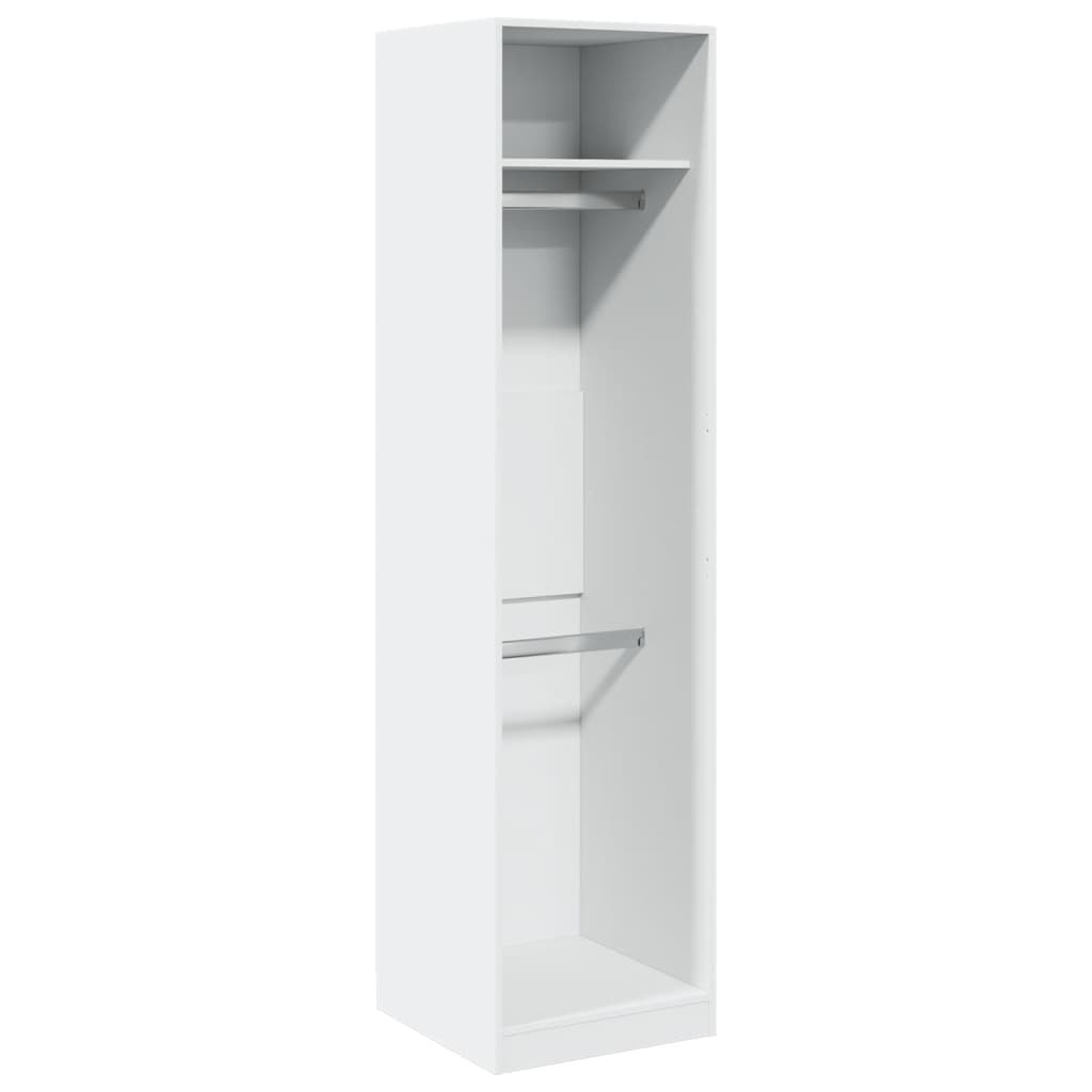 Garde-robe Blanc 50x50x200 cm Bois d'ingénierie - XIOS