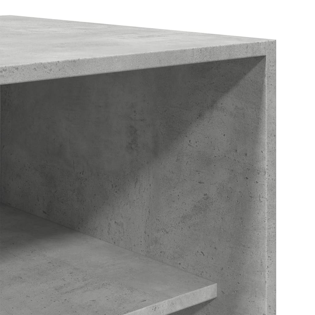 Garde-robe gris béton 80x50x200 cm bois d'ingénierie - XIOS