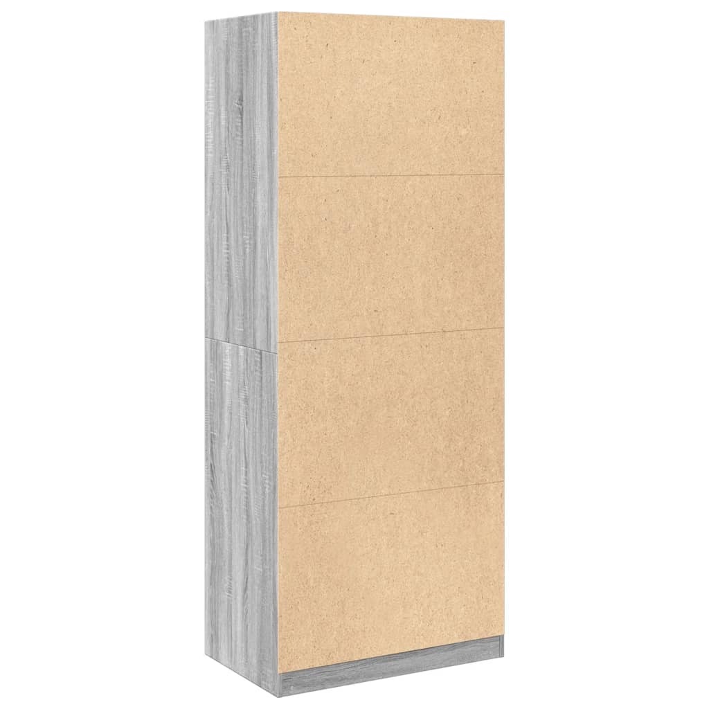 Garde-robe sonoma gris 80x50x200 cm bois d'ingénierie - XIOS