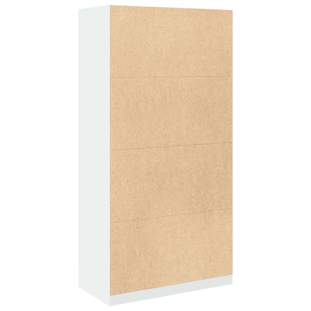 Garde-robe Blanc 100x50x200 cm Bois d'ingénierie - XIOS