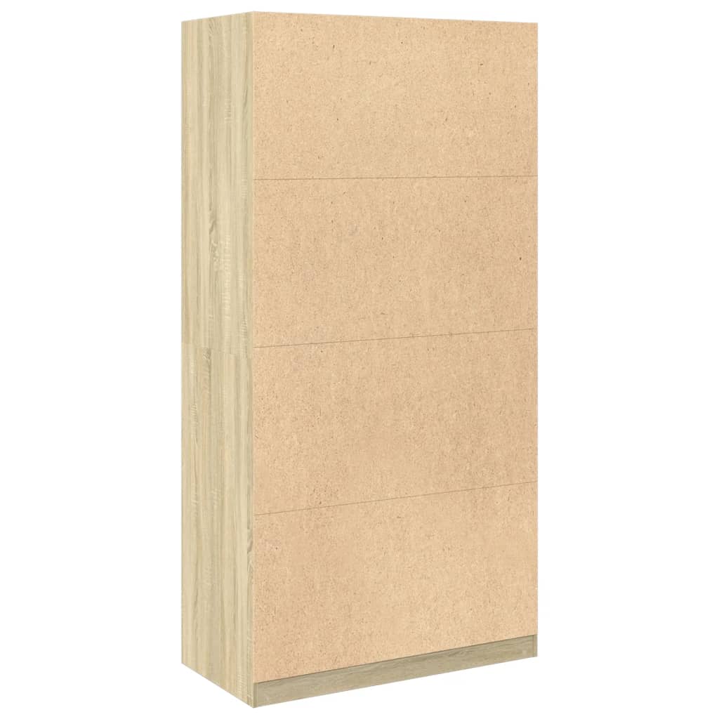 Garde-robe Chêne sonoma 100x50x200 cm Aggloméré Armoires vidaXL