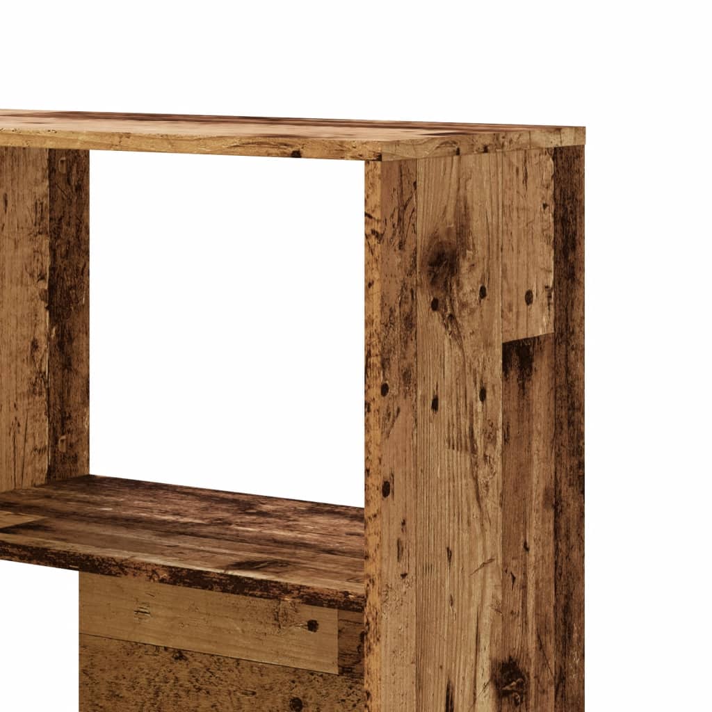 Bibliothèque d'angle à 4 niveaux vieux bois bois d'ingénierie - XIOS