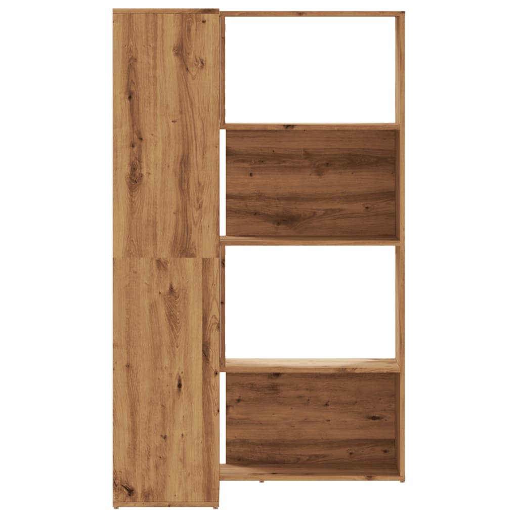 Bibliothèque d'angle 4 niveaux chêne artisanal bois ingénierie - XIOS
