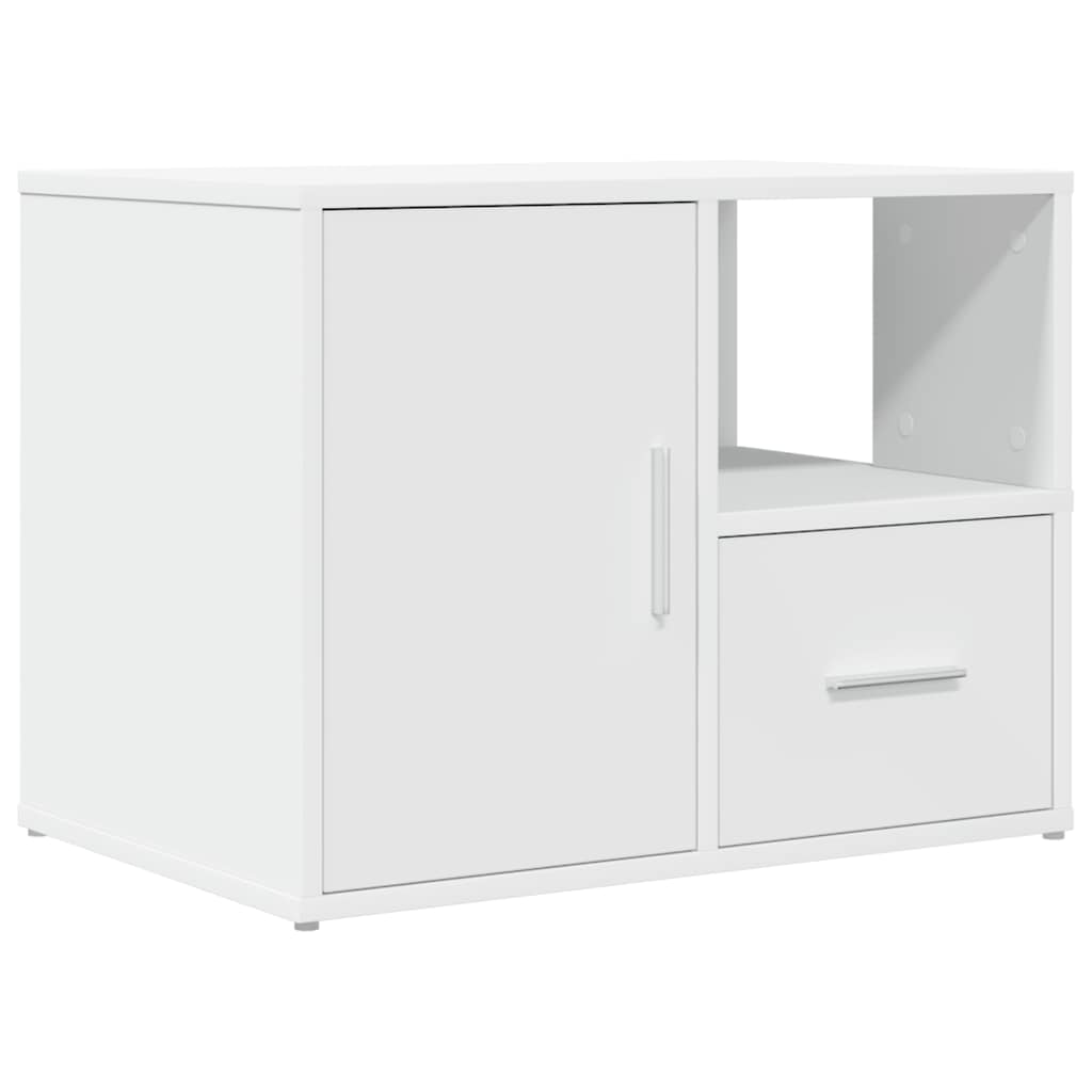 Armoire d'angle blanc 160x40x45 cm bois d’ingénierie